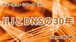 「IIJとDNSの30年（IIR vol.59 4章）」のイメージ